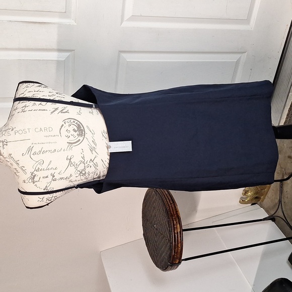 Mare Mare Cut-Out Shift Mini Dress Women Medium Petite New Navy - Picture 7 of 8